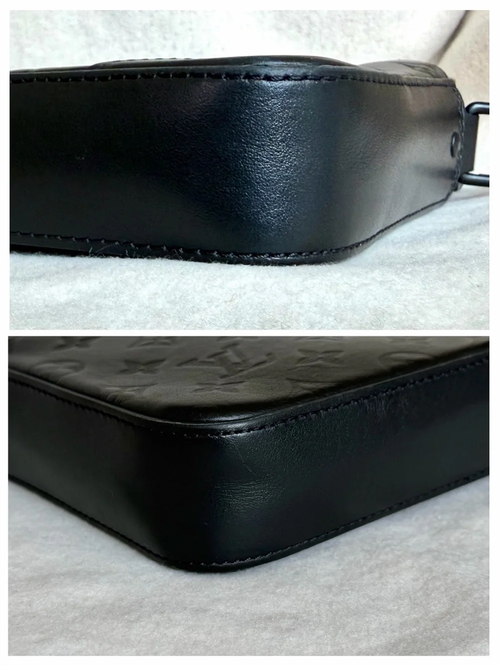 LOUIS VUITTON Monogram Shadow Leather Duo Messenger Bag -Noir